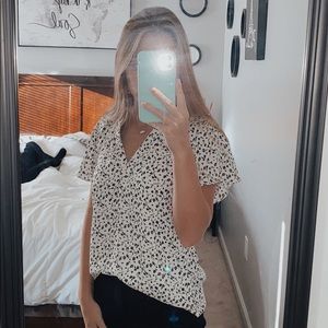 Black & White Blouse